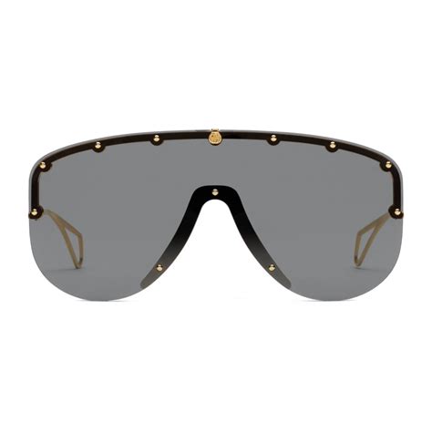 gucci blackface mask price|Mask sunglasses in gold.